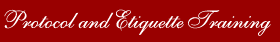 International Protocol & Etiquette Training